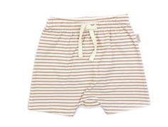 Petit Piao summer camel/offwhite shorts striber